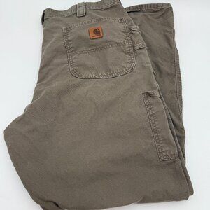 Carhartt Men’s Dark Khaki Loose Original Fit Pants 38x34